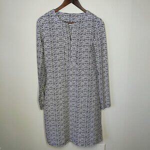 Ibkul Dress Womens Small Black White Geometric UPF 50 Quick Dry Cooling Outdoor